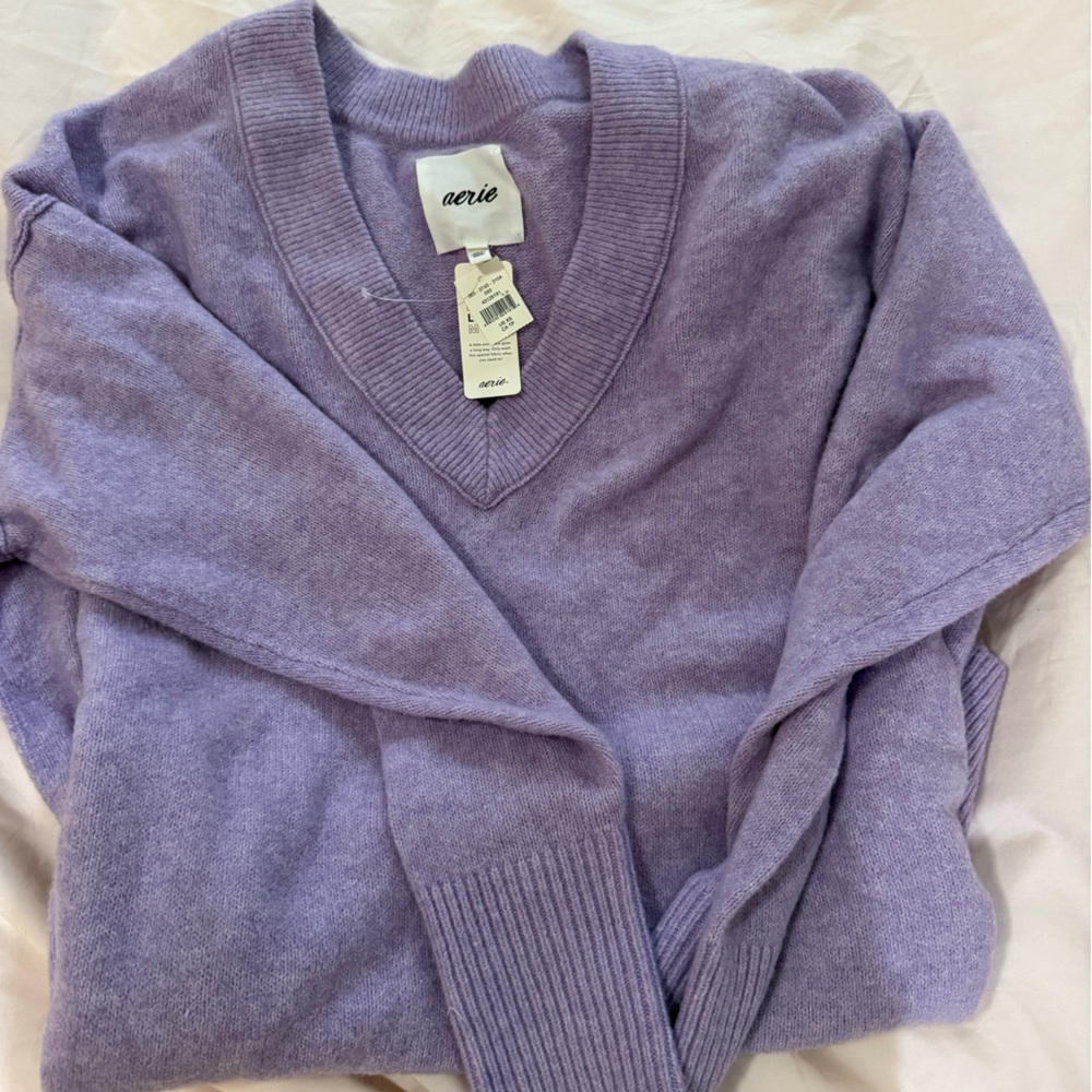 Aerie Women's Purple Sweater